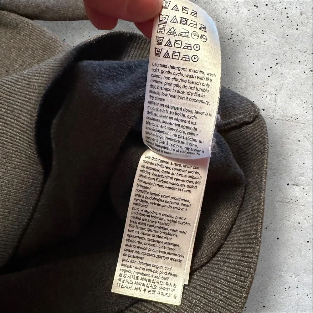 Calvin Klein Mens L Gray‎ Quarter Zip Pullover Sweater Knit Long Sleeve